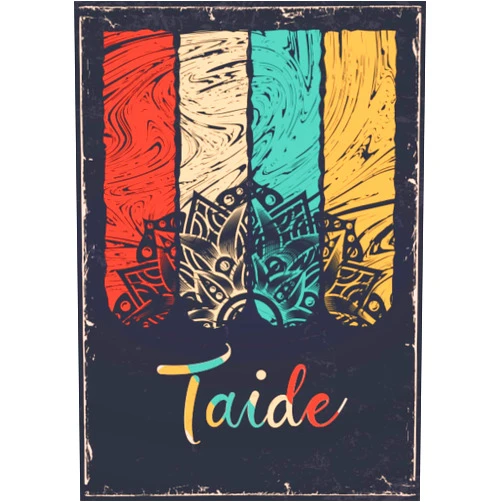 Adima iTT Telica Publishing Taide: Taccuino A5 | Nome personalizzato Taide | Regalo di compleanno per moglie, mamma, sorella, figlia ... | Design: mandala | 120 pagine a righe, piccolo formato A5 (14.8 x 21 cm) (Italian Edition)