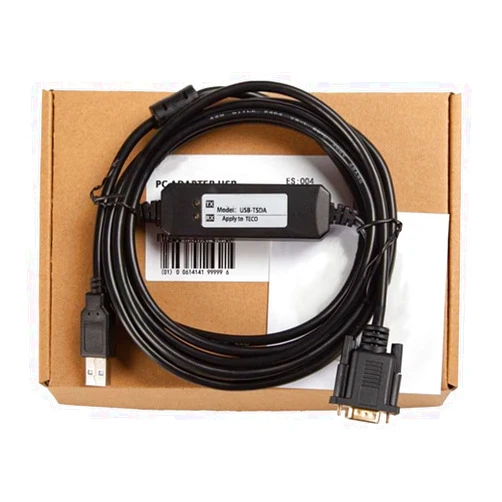 LangSheng USB-TSDA Compatible ESDA/TSDA/TSTA Series Servo Programming Cable Debugging and Download Cable Stable Communication with Shielded Dual Chip Design Industrial Grade 3 Meter