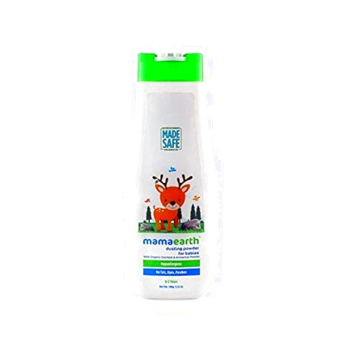 Mamaearth Dusting Powder for Babies | Gentle Talc-Free Baby Powder for Diaper Rash | with Natural Oatmeal Cornstarch & Arrowroot | SLS & Paraben Free | 5.29 Oz (150g)