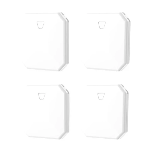 JianHan Key Finder Luggage Tracker Tag Works with Apple Find My [Certified,iOS Only] Track Your Keys,Wallet,Luggage,Backpack Bluetooth Tracker and Item Locator (White, 4 PACK)