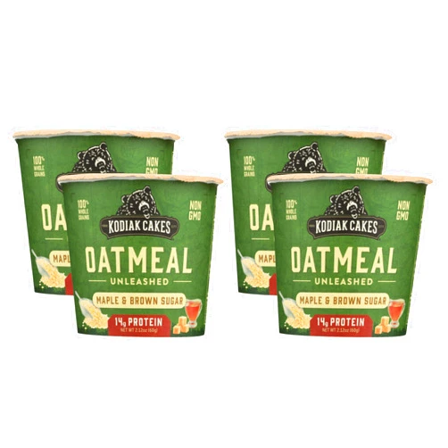 Kodiak Cakes Kodiak Instant Protein Maple & Brown Sugar Oatmeal In A Cup, 2.12 Ounce (Pack of 4)