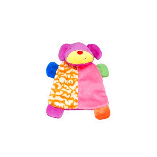 SPOT Lil Plush Blanket Dog Toy - Soft Fabric with Squeaker and Crinkle, Perfect for Cuddling, Anxiety Relief, Soothing Comfort, Great for Small Dogs and Puppies - 7in, Assorted Colors
