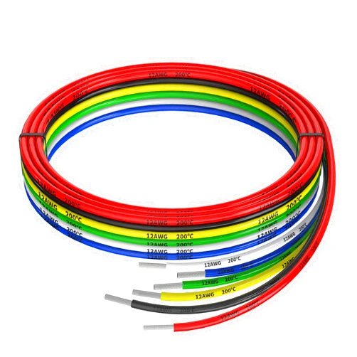 Haerkn 12awg Silicone Electrical Wire Cable 6 Colors (5ft Each) 12 Gauge Hookup Wires kit Stranded Tinned Copper Wire Flexible and Soft