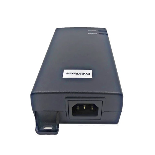 Poe Texas 60 watt PoE Injector - 802.3bt PoE++ Single Port 4-Pair Power Over Ethernet Injector - Active PoE Adapter with 55V 60W Output - 10/100/1000 Gigabit Data - Mode A/B Wall Mount Plug & Play