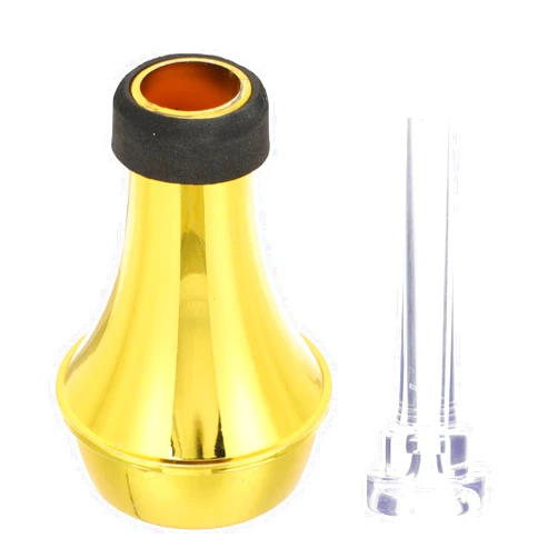 Healifty Mini Trumpet Mute Set, Lightweight Abs Straight Practice and Cup Mutes with Mouthpiece, Brass Instrument Accessories for Beginner and Professional Trumpet Players