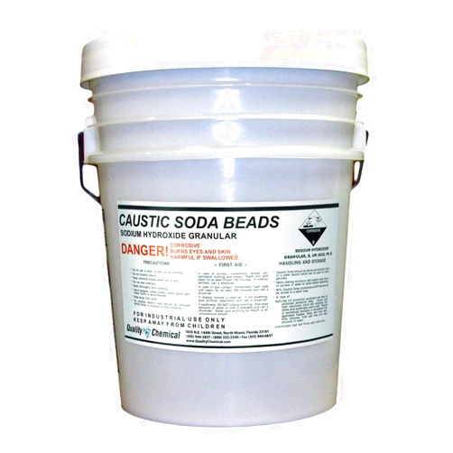 Quality Chemical Sodium Hydroxide (Caustic Soda Beads) - 40 lb Pail (Pack of 1)