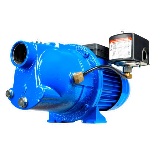 Little Giant Select Series LG-SWJ50 1/2 HP, 12.6 GPM Dual Voltage (115/230 Volts) Cast Iron Shallow Well Jet Pump, Blue, 97080504