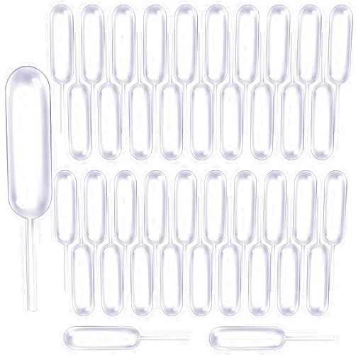 Teenitor Cupcake Pipettes, 60Pcs 4ml Alcohol Infuser Plastic Pipettes Dropper Squeeze Dropper Disposable Mini Flavor Liquor Infuser for Chocolate Strawberries Cupcakes