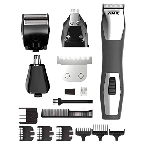 WAHL 79650-1301 Deluxe Chrome Pro Haircutting Kit 25 Piece