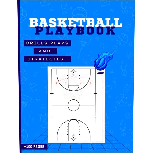 Play book Basketball play book drills plays and strategies +100 pages: Blank Basketball Court Diagrams Notebook for Drawing Up Plays and strategies coaching ... Coach Playbook Essentials | full size pages.