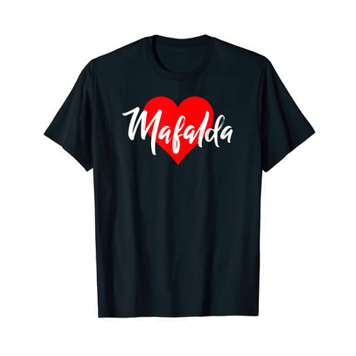 Cool Nombre Personalizado Amor Corazón Tees Amo a Mafalda Primer Nombre Yo Corazón T-Shirt