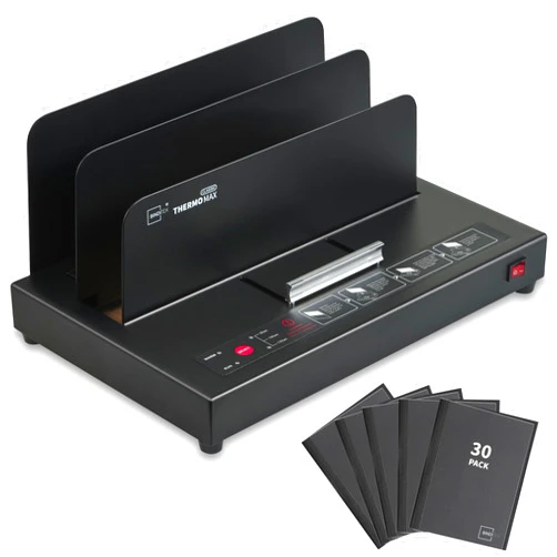 Binditek Thermal Binding Machine, 500 Sheets Capacity Book Binding Machine, 110V Heat Binding Machine for A4/A5/Letter Size Documents, Includes 30 Thermal Binding Covers, No Assembly Required