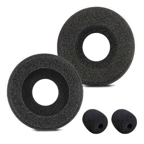 Callez Plantronics Headset Ear Cushions Foam Replacement Ear Pad for Plantronics Blackwire C320 3320 3210 3220 HW251N HW261N HW510 HW520 Jabra PRO 930 Most Standard Size Office Telephone Headphones (2 Pack)