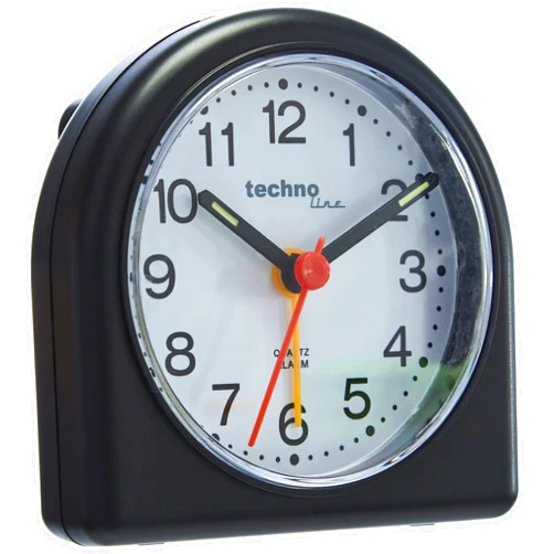 Techno line Technoline Geneva SD Small Arch Quartz Alarm Clock (Black)