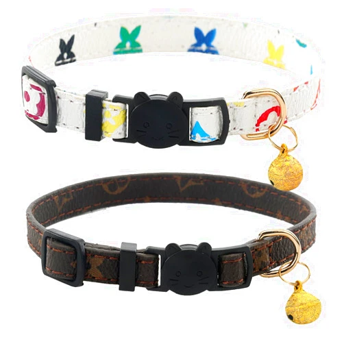 SuperBuddy Cat Collars Breakaway with Bell - 2 Pack Cat Safety Collars for Boys & Girls - Safety Buckle Kitten Collar for Pet SuppliesCat Collars Breakaway with Bell