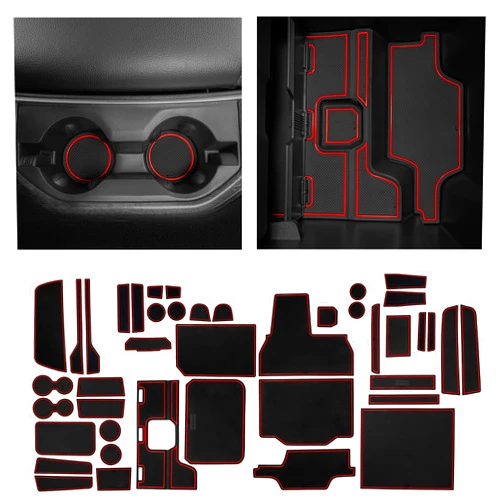 CupHolderHero 2019-2023 (DT) - Bucket Seats - Crew CAB/RED Trim