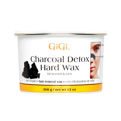 GiGi Charcoal Detox Facial Hard Wax for Delicate Skin - Deep Cleansing & Purifying Hair Removal Wax, 13 oz, 1 Pack
