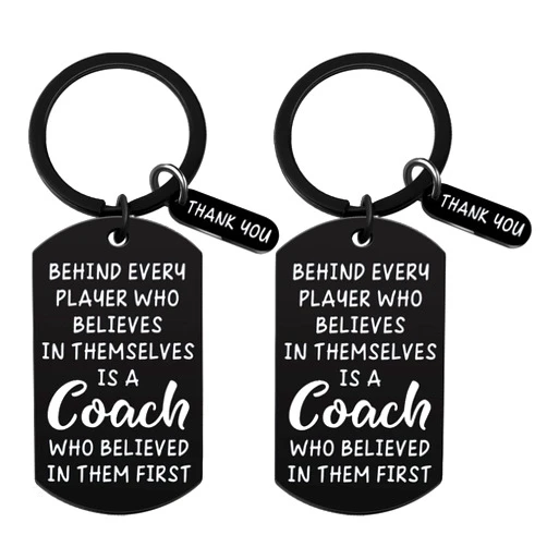 Isiyu Coach Appreciation Gift Thank You Keychain Gift for Hockey Baseball Soccer Football Volleyball Team Fitness Instructor