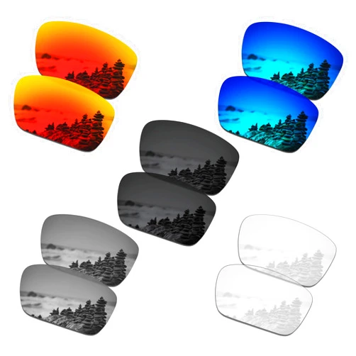 SmartVLT Set of 5 Men's Replacement Lenses for Oakley Fuel Cell OO9096 Sunglass Combo Pack S01