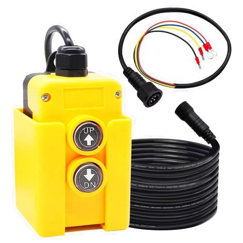 mankk 4 Wire Dump Trailer Remote Control Switch 12V DC Up Down Control Switch Double Acting Hydraulic Pump Power Unit for Truck Lift Gate Cranes Wrecker M-G018-4W