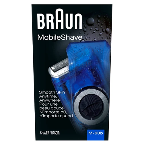 Braun Electric Razor for Men, M60b Mobile Electric Foil Shaver, Washable