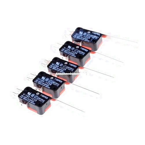 GEDIZ Micro Switches 10Pcs Long Straight Hinge Lever SPDT Micro Limit Switch V-153-1C25