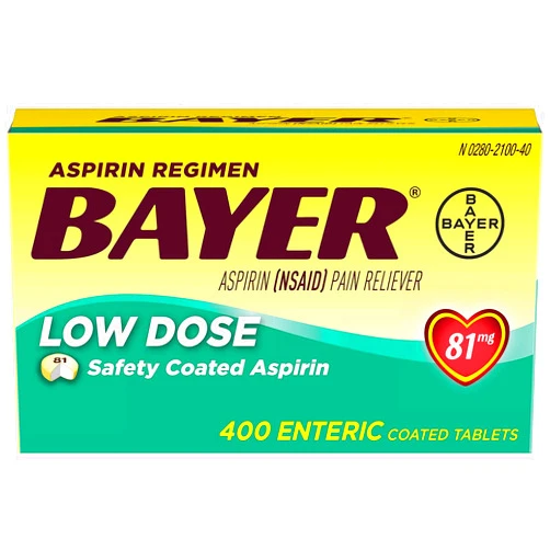 American Standart Bayer Low Dose Aspirin Regimen (400 ct.) AS
