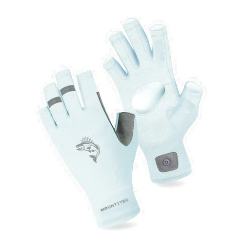 MOUNT TEC UPF 50+ Sun Glove Unisex UV Protective Fingerless Gloves for Outdoor Fishing Cycling Driving Kayaking