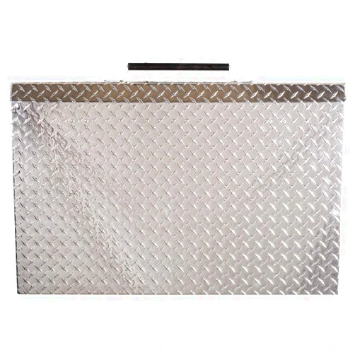 GriddleGuard Hard Lid Cover for Cabela's 4-Burner Gas Griddle (Diamond Plate Aluminum)