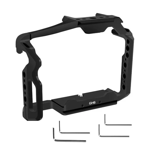 SUNLYTOUR GH6 Camera Case - Quick Release Camera Cage Compatible with Panasonic GH6