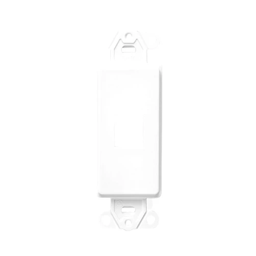 Leviton 41641-W QuickPort Decora Insert, 1-Port, White
