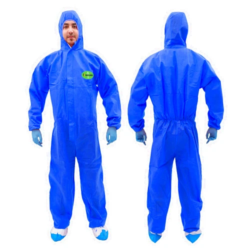 RAYGARD SMS Disposable Coveralls Dust Protective Suit, Elastic Hazmat Suits Serged Seams for Spray Paint Mechanic Work