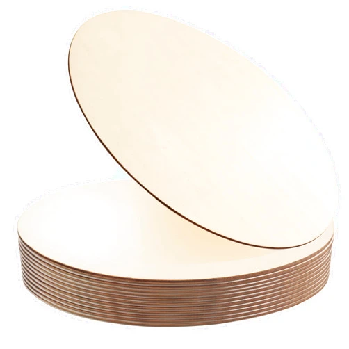 Pojah 12Pcs 12 Inch Wood Circles for Crafts, Unfinished Blank Wooden Rounds Slice Wooden Cutouts for DIY Crafts, Door Hanger, Sign, Wood Buring, Painting, Christmas Décor