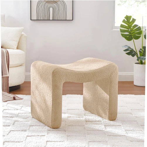 VANOMi Small Footstool Ottoman, Multi-Functional Modern Foot Stool, Sofa Footrest Extra Seating for Living Room, Entryway, Hallways and Bedrooms