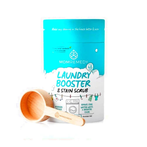 MOMREMEDY Laundry Booster and Stain Remover Scrub, MomRemedy Oxygen Whitener, Whiten Whites and Brighten Colors, Remove Stains, Household Cleaning Scrub, Chlorine Bleach Free