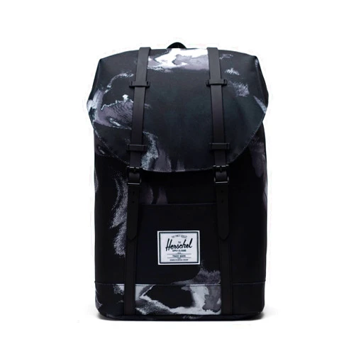 Herschel Retreat Backpack, Dye Wash Black, One Size