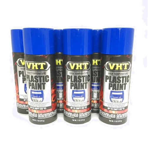 Generic VHT SP822 Gloss Blue High Temperature Plastic Paint, 11oz - 6 PACK