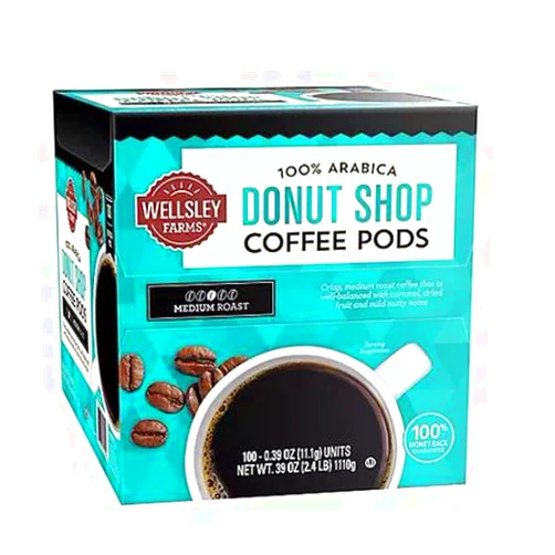 Wellsley Farms Donut Shop Coffee Pods 100 CT