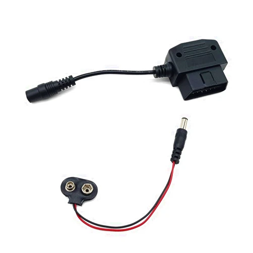 SIDMILE OBD2 Memory Saver Connector for Car Battery 9V, 16 Pin OBD ll Connector Vehicle Memory Saver Reliable and Easy 9 Volt Battery Powered