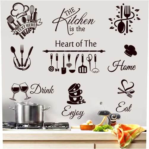 CASADECOR Kitchen Wall Decor Quote Stickers and Decals for Dining Room and Living Room