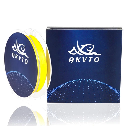 AKvto SILKY8 Braided Fishing LINE - Ultra-Thin Diameter, Smooth Surface So It Casts Longer, Highly Sensitive, No Stretch Braided Fishing Line, Abrasion Resistant