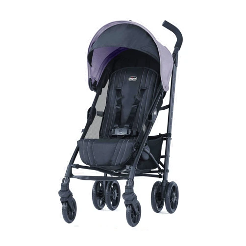 Chicco Liteway Stroller, Compact Fold Baby Stroller with Canopy, Lightweight Aluminum Frame Umbrella Stroller, for Use with Babies and Toddlers up to 40 lbs. | Lavender/Purple
