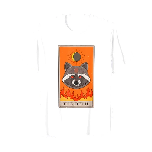 Racoon Tarot Card Design Racoon Devil Tarot Card Design for a Tarot Card Reader T-Shirt