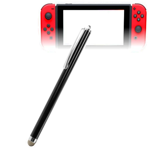 BoxWave Stylus Pen Compatible with Nintendo Switch - EverTouch Capacitive Stylus, Fiber Tip Capacitive Stylus Pen - Jet Black