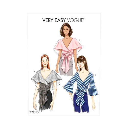 Vogue Patterns Misses' Top Sewing Pattern, 6-8-10-12-14, Red