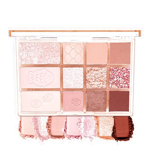 AMY'S DIARY Pink, Nude, and Shimmer Eyeshadow Eye shadow Makeup, 12 Colors Shiny Sparkle Shimmer Glitter Eyeshadow Waterproof Pallete Eye Make Up (12-03)