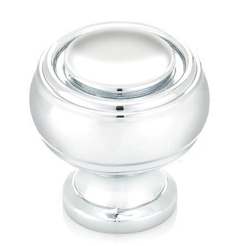 Southern Hills Polished Chrome Cabinet Knobs | Easy to Install Cabinet Pulls | Perfect for Modern & Upscale Kitchen and Vanity Cabinets | Drawer Pulls | Pack of 5 | SHKM019-CHR-5