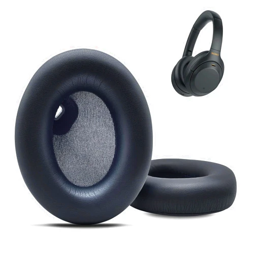 LexRory WH-1000XM4 Earpad Cushions, Replacement Ear Pad for Sony WH-1000XM4 Headphones with Noise Isolation Foam Soft Protein Leather (Black)