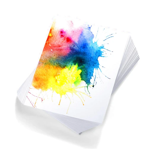 TecUnite 60 Sheets Watercolor Paper Pad Bulk Art White Cold Press Painting Paper for Kids Watercolorist Drawing Student Artist(5 x 7 Inch,Cold Press)