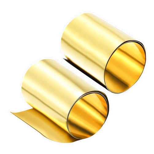uxcell Brass Sheet Roll, Metal Foil Plate 1000mm x 100mm x 0.1mm 2pcs